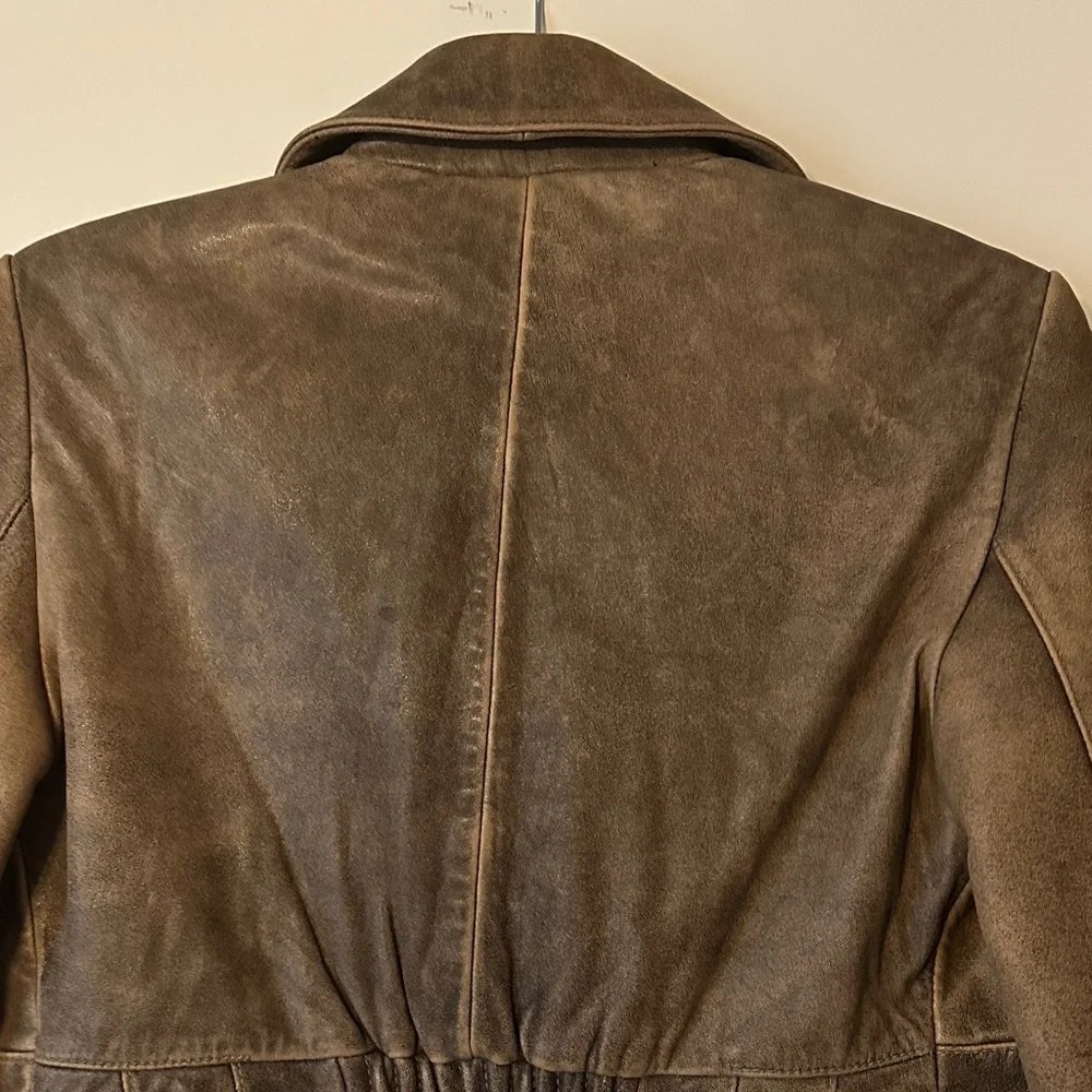 Guess Brown Leather Jacket - Picture 13 of 16
